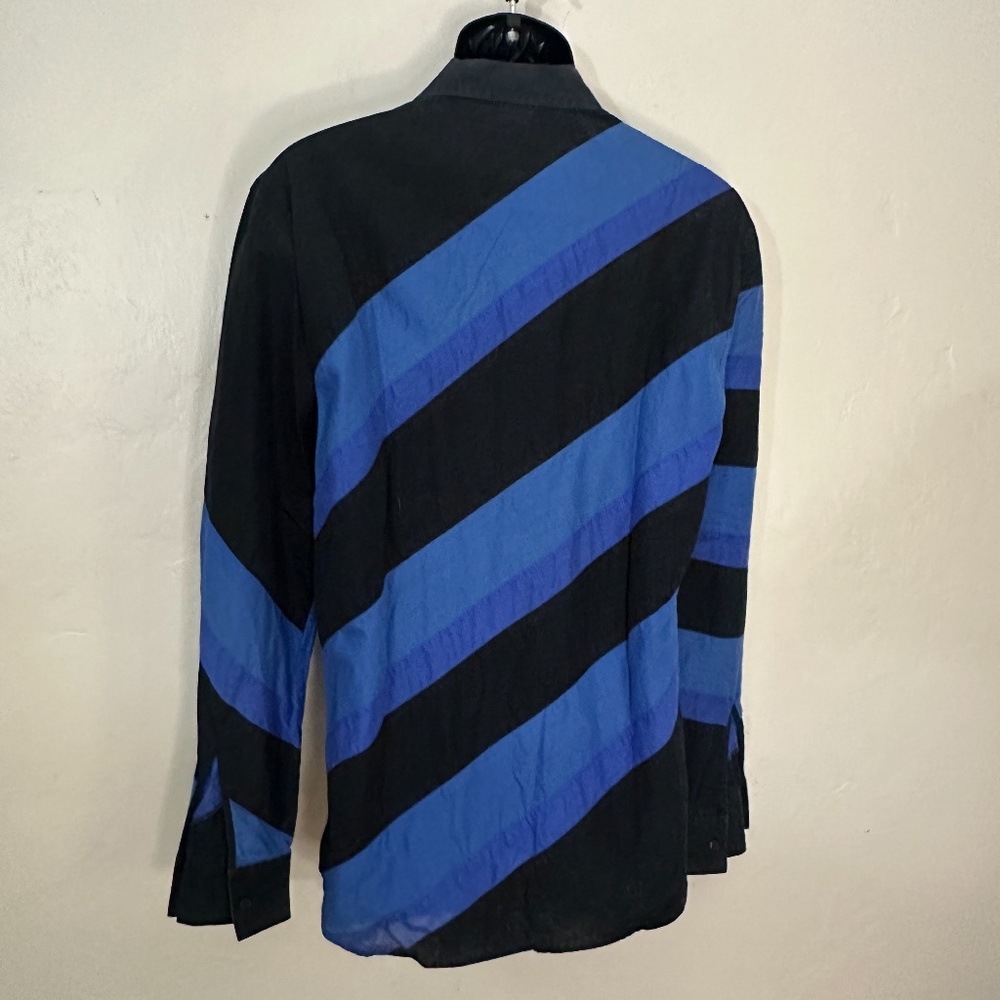 Armani Exchange Diagonal Patchwork Shirt Small Ge… - image 3